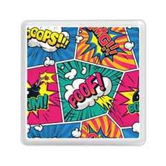 Comic Colorful Seamless Pattern Memory Card Reader (square) by Bedest