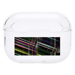 False Prismatic Black Background Hard Pc Airpods Pro Case by Pakjumat