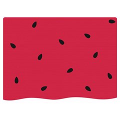 Minimalist Summer Watermelon Wallpaper Premium Plush Fleece Blanket (extra Small) by Pakjumat