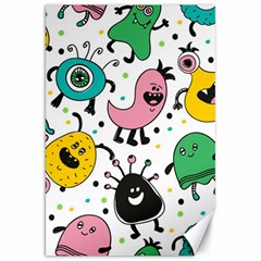 Funny Monster Pattern Canvas 20  X 30  by Pakjumat