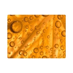 Lime Water Bubbles Macro Light Detail Background Premium Plush Fleece Blanket (mini) by Pakjumat