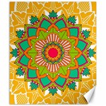 Mandala Patterns Yellow Canvas 20  x 24  19.57 x23.15  Canvas - 1