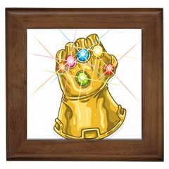 The Infinity Gauntlet Thanos Framed Tile by Maspions