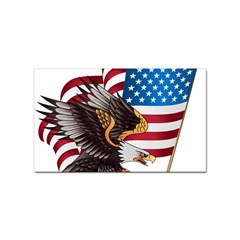 American Eagle Clip Art Sticker Rectangular (10 Pack) by Maspions