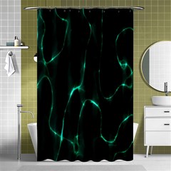 Green Pattern Background Abstract Shower Curtain 48  X 72  (small)  by Hannah976