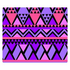 Seamless Purple Pink Pattern Premium Plush Fleece Blanket (small) by Hannah976