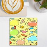 Cute Sketch Child Graphic Funny UV Print Square Tile Coaster  Front