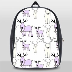 Cute Deers  School Bag (xl) by ConteMonfrey