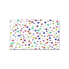 Star Random Background Scattered Sticker (rectangular) by Hannah976