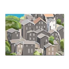 Village Place Portugal Landscape Sticker A4 (100 Pack) by Hannah976