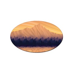 Landscape Nature Mountains Sky Sticker (oval) by Hannah976