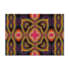 Kaleidoscope Art Pattern Ornament Sticker A4 (100 Pack) by Hannah976