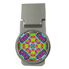 Farbenpracht Kaleidoscope Pattern Money Clips (round)  by Hannah976