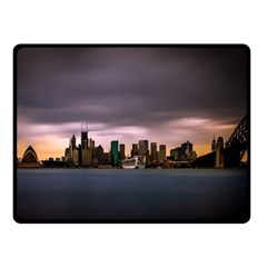 Sydney Australia Travel Oceania Two Sides Fleece Blanket (small) by Grandong