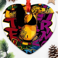 Xtreme Skateboard Graffiti Ornament (heart) by Sarkoni