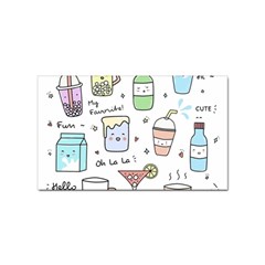 Drinks Cocktails Doodles Coffee Sticker (rectangular) by Apen