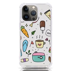Doodle Fun Food Drawing Cute Iphone 13 Pro Tpu Uv Print Case by Apen