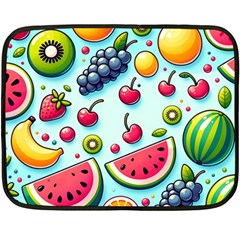 Fruits Sweet Pattern Two Sides Fleece Blanket (mini) by Ravend