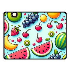 Fruits Sweet Pattern Fleece Blanket (small) by Ravend