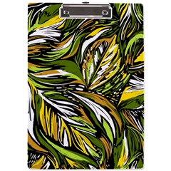 Foliage Pattern Texture Background A4 Acrylic Clipboard by Ravend