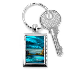 Artistic Fantasy Psychedelic Key Chain (rectangle) by Sarkoni