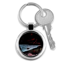 Artistic Creepy Dark Evil Fantasy Halloween Horror Psychedelic Scary Spooky Key Chain (round) by Sarkoni