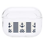 Nautical Seamless Pattern Vector Illustration Hard PC AirPods Pro Case Front