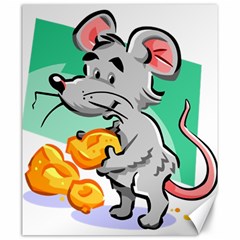 Mouse Cheese Tail Rat Mice Hole Canvas 20  X 24  by Sarkoni