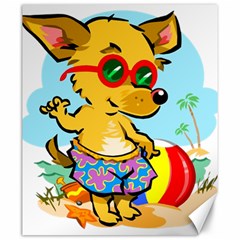 Beach Chihuahua Dog Pet Animal Canvas 20  X 24  by Sarkoni