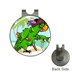 Parrot Hat Cartoon Captain Hat Clips With Golf Markers by Sarkoni