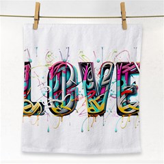 Graffiti Love Face Towel by essentialimage