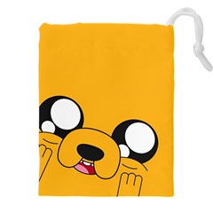 Adventure Time Cartoon Face Funny Happy Toon Drawstring Pouch (5xl) by Bedest