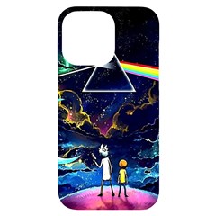 Trippy Kit Rick And Morty Galaxy Pink Floyd Iphone 14 Pro Max Black Uv Print Case by Bedest