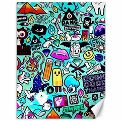 Graffiti Pop Art Crazy Retro Canvas 36  X 48  by Bedest