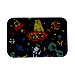 Vector Flat Space Design Background Open Lid Metal Box (silver)   by Hannah976