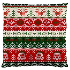 Ugly Sweater Merry Christmas  Large Cushion Case (one Side) by artworkshop