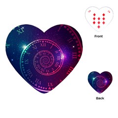 Time Machine Playing Cards Single Design (heart) by Hannah976