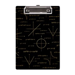 Abstract Math Pattern A5 Acrylic Clipboard by Hannah976