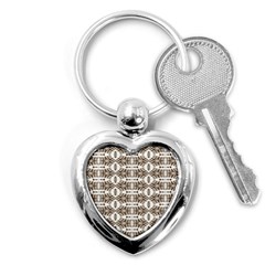 Brown Snake Skin Key Chain (heart) by ConteMonfrey