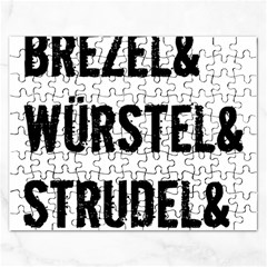 Its A German Thing Bier Brezel Wurstel Strudel Schnitzel Rectangular Jigsaw Puzzl by ConteMonfrey