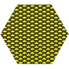 Under My Little Yellow Umbrella Wooden Puzzle Hexagon by ConteMonfrey