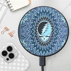 Grateful Dead Butterfly Pattern Wireless Fast Charger(black) by Bedest