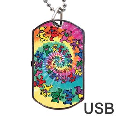 Grateful Dead Artsy Dog Tag Usb Flash (two Sides) by Bedest