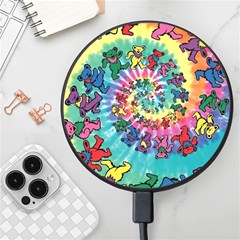 Grateful Dead Artsy Wireless Fast Charger(black) by Bedest