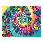 Grateful Dead Artsy Premium Plush Fleece Blanket (Large) 80 x60  Blanket Front