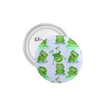 Cute Green Frogs Seamless Pattern 1.75  Buttons Front