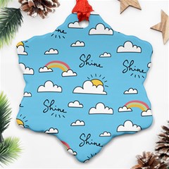 Sky Pattern Ornament (snowflake) by Apen