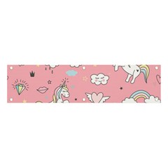 Cute Unicorn Seamless Pattern Banner And Sign 4  X 1  by Apen