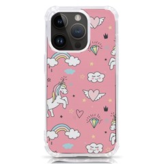 Cute Unicorn Seamless Pattern Iphone 14 Pro Tpu Uv Print Case by Apen