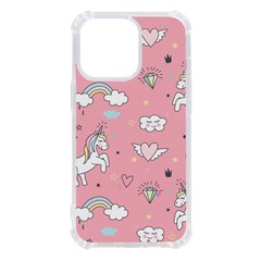 Cute Unicorn Seamless Pattern Iphone 13 Pro Tpu Uv Print Case by Apen